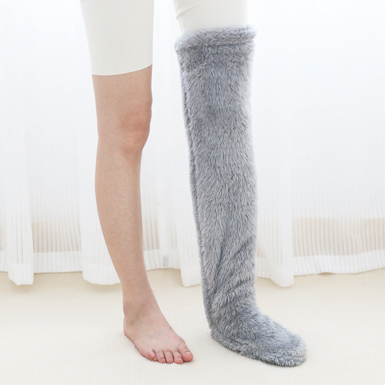 Snuggy Socks | Plüsch Overknee Socken - Teddy Style