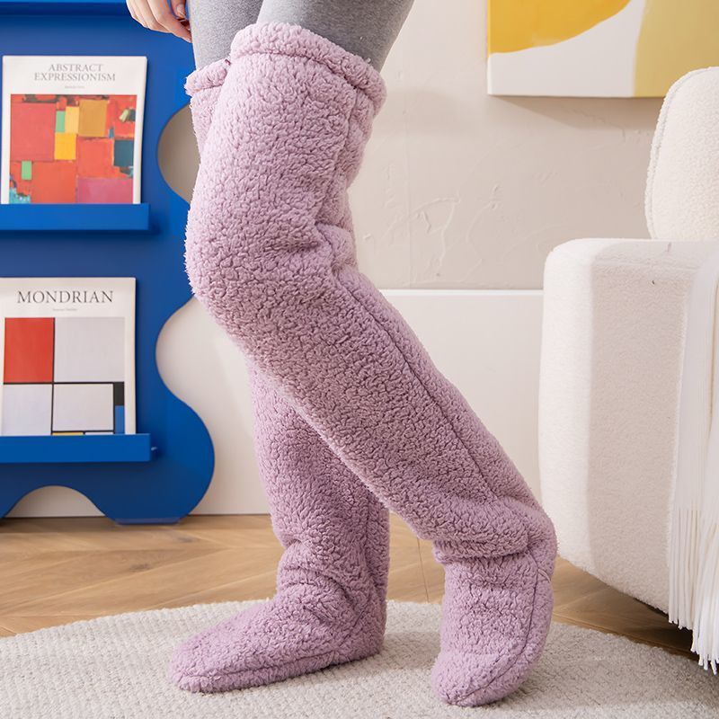 Snuggy Socks | Plüsch Overknee Socken - Teddy Style