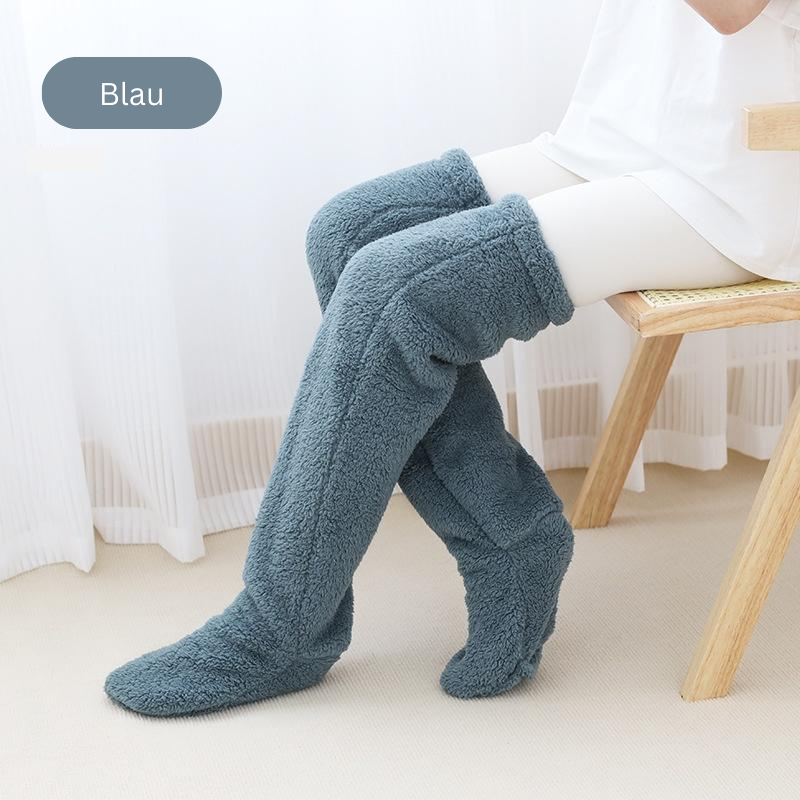 Snuggy Socks | Plüsch Overknee Socken - Teddy Style