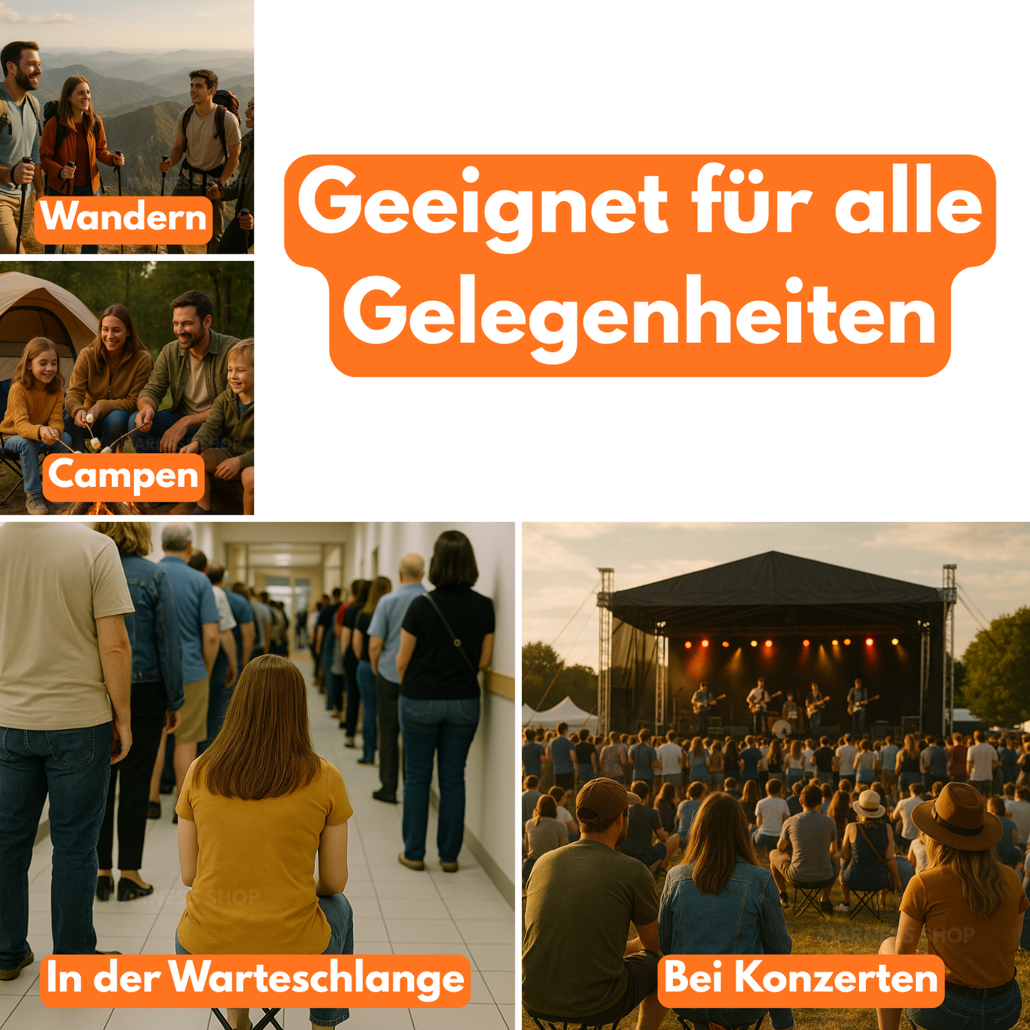 Packye | Faltbarer Sitzhocker