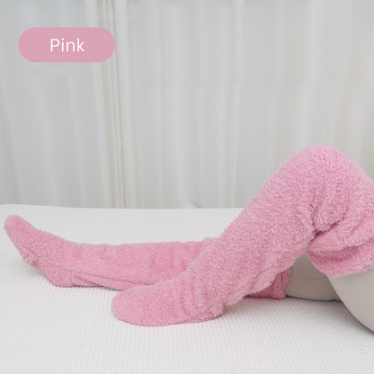 Snuggy Socks | Plüsch Overknee Socken - Teddy Style