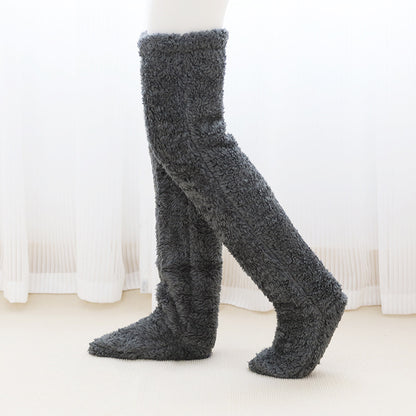 Snuggy Socks | Plüsch Overknee Socken - Teddy Style